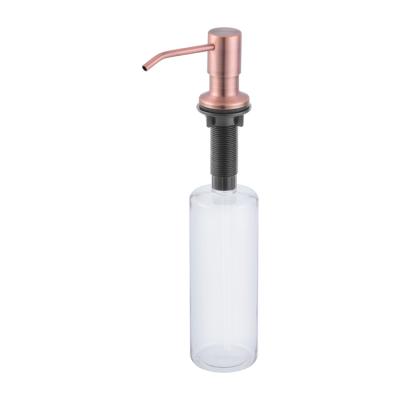 China Custom Commercial Double Shower Copper Soap Dispenser Pump Despenser Liquid Soap Dispenser With Decorative Liquid Soap Dispenser Bottle for sale