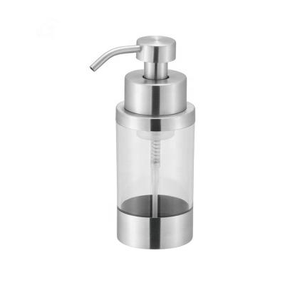 China Custom 250Ml Handmade Clear Plastic Cosmetic Foam Soap Dispenser Factory Pet Foaming Liquid Dispenser Bottles With Lotion Pump At Wholesale Price for sale