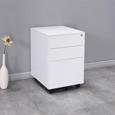 Cina Office Furniture 3 Drawer Adjustable Steel Commercial Steel Pedestal Movable Mobile Filing Storage Cabinet (Other) in vendita