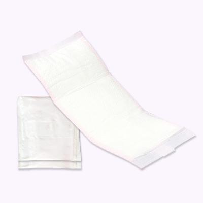 China Custom Made Female Maternity Pink Disposable Sanitary Napkin Wingless Logo Super Absorbent After Birth for sale