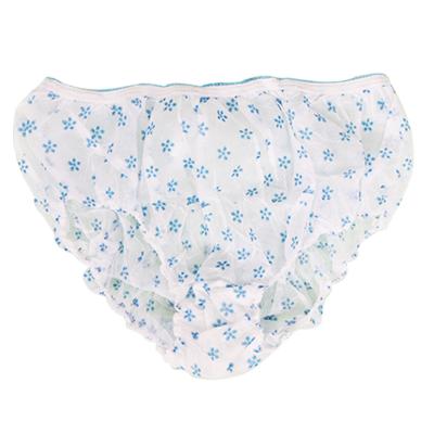 China OEM Breathable Travel Printed Nonwoven Sexy Breathable Disposable Underwear Panties For Women for sale