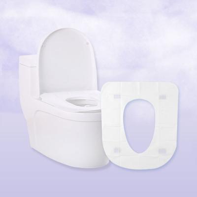 China Disposable Individual Hygienic Waterproof Travel Pack Disposable Toilet Seat Cover Mat for sale