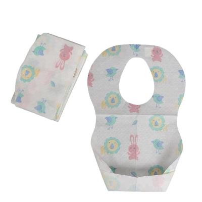 China Wholesale Custom Antibacterial Soft Waterproof Disposable Dinner Long Baby Bib for sale