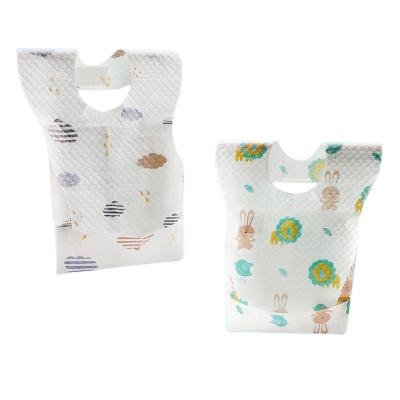 China Free Sample Wholesale Cute Antibacterial Custom Baby Waterproof Portable Disposable Bibs for sale