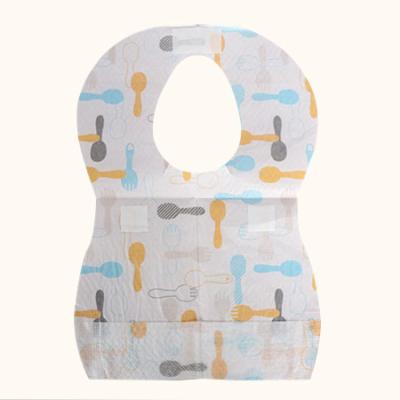 China Antibacterial Novelty Baby Disposable Nonwoven Cute Bibs for sale