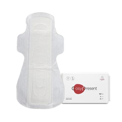 China Super Soft Organic Absorbent Cotton Overnight Menstrual Menstrual Women Disposable Sanitary Pads With Wings for sale