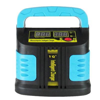 China Cars 12V24V Automotive Digital Display Smart Pulse Repair Portable Battery Charger Backpack Style for sale