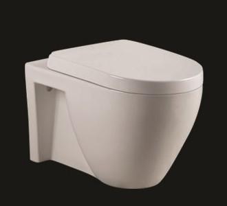 China Sanitary Ware Ceramic Washdown P-trap Wall-hung Mounted Toilets Bathroom Wall-hung Toielt for sale