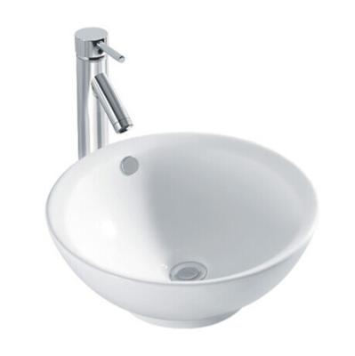 China Sanitary Ware Ceramic Sink Countertop White Color Art Basin Bathroom Round Hand Wash Basin for sale