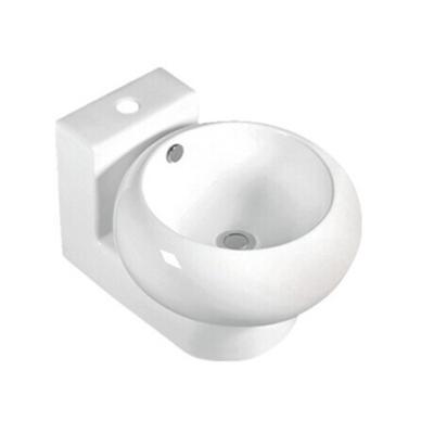 China Wall-hung Mounting Ceramic Sinks Sanitary Ware Round Art Basin Bathroom Hand Wash Basin for sale