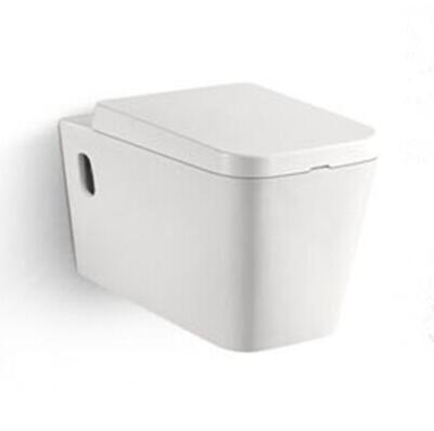 China Sanitary Ware Toilets Ceramic Washdown P-trap 180mm Roughing-in Bathroom Wall-hung Toilet for sale