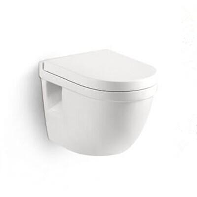 China Sanitary Ware Toilets Ceramic Washdown P-trap 180mm Roughing-in Bathroom Wall-hung Toilet for sale