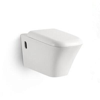 China Sanitary Ware Toilets Ceramic Washdown P-trap 180mm Roughing-in Bathroom Wall-hung Toilet for sale