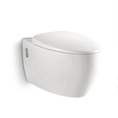 China Sanitary Ware Toilets Ceramic Washdown P-trap 180mm Roughing-in Bathroom Wall-hung Toilet for sale