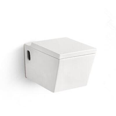 China Sanitary Ware Toilets Ceramic Washdown P-trap 180mm Roughing-in Bathroom Wall-hung Toilet for sale