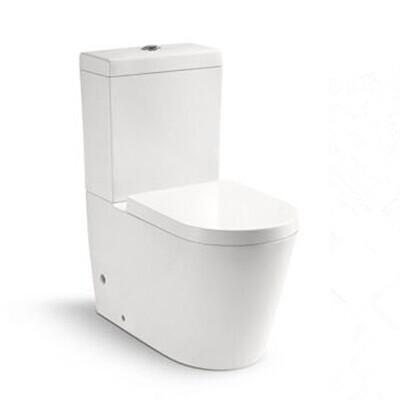 China SanitaryWare Ceramic WC with 10cm/4inch diameter outlet Bathroom Washdown Two-piece Toilet for sale