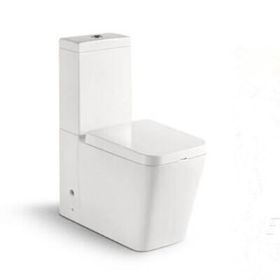 China SanitaryWare Ceramic WC with 10cm/4inch diameter outlet Bathroom Washdown Two-piece Toilet for sale