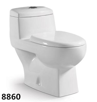 China Hot Sale Bathroom Floor Mounted Water Closet S-trap and P-trap Washdown One-piece Toilet for sale