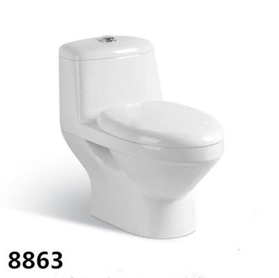 China Bathroom Floor Mounted Toilets 4inches outlet 300/400mm Washdown One-piece Toilet for sale