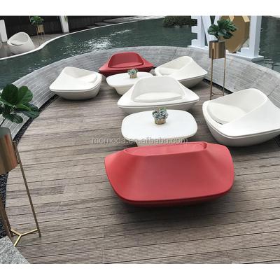 China ANTI-UV factory wholesale waterproof fiberglass outdoor furniture table sofa and chair sofa set for sale