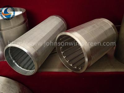 China Customized 20 Slot Johnson Vee Wire Screen Strong Corrosion Resistance for sale