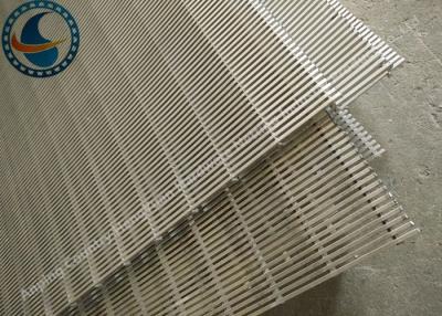 China Vlakke Johnson Type Wedge Wire Screen-Comités die voor Water Materiaal behandelen Te koop