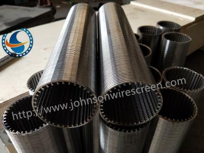 China Non Clogging Johnson Filter Screen , Johnson Well Screen For Sugar Mill for sale