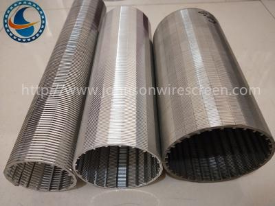 China Johnson Wedge Wire Mesh Pre embaló los filtros para pozos para el sistema del consumo de agua del mar en venta