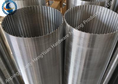 China V Shaped Wire Wrapped Screen Stainless Steel Round Slot Tube 29-1200mm Dia for sale