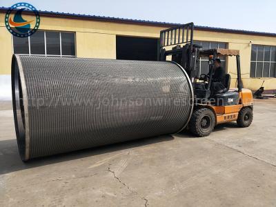 China Large Roary Drum Screen Wedge Wire Cylinder Screen Filter For Solid Filtration for sale