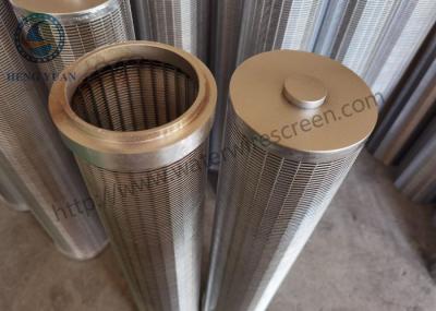 China Resin Catcher Wrapped Johnson Wire Screen Tube Stainless Steel 316l For Resin Filter for sale