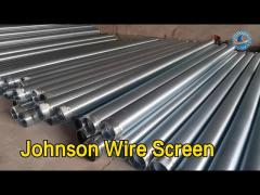 Continuous Slot Johnson Wire Screen Filter SS304 219mm Dia Self Cleaning