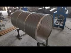 Food Grade Rotary Wedge Wire Screen In Stainless Steel 304 Material