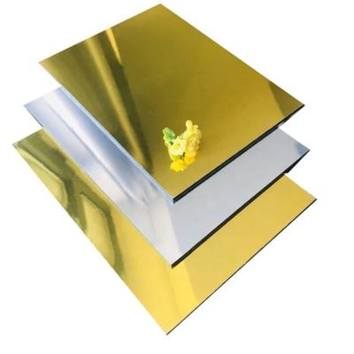 China Modern High Quality Aluminum Composite Mirror ACP Sheet For Wall Cladding 4mm Composite Panels 3mm For Window And Door for sale