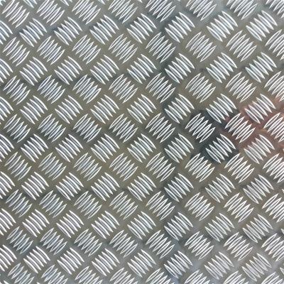 China China Supplier Wholesale 5 Bar Aluminum Plate Checkered Embossed Aluminum Sheet Cladding for sale