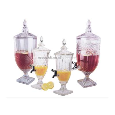 China Glass Stem Beverage Dispenser MMR132J for sale