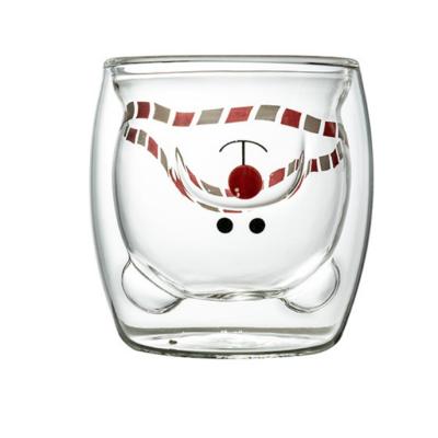 China Double Bear Sustainable Wall Glass Mug for sale