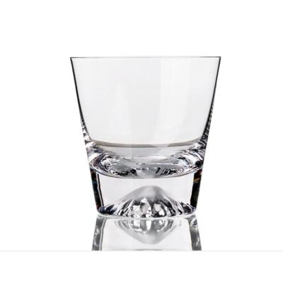 China 300ml Fuji Snow Mountain BRIEF Whiskey Glass Juice Cup Transparent Wine Glass for sale