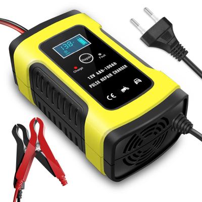 China All 12v vehicles Full Automatic Car Battery Charger 110V to 220V To 12V 6A Intelligent Portable battery chargers for sale