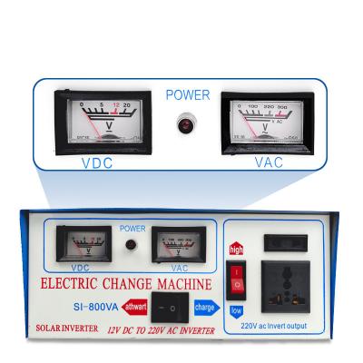 China Vehicles Dual table inverter DC 12V to AC 220V 300VA 500VA 800VA Power Solar Inverter inverter with charger for sale