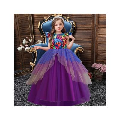 China Washable Hot Sale Halloween Party Dress Children Prom Flower Dress Beauty Pageant Princess Cosplay Dress for sale