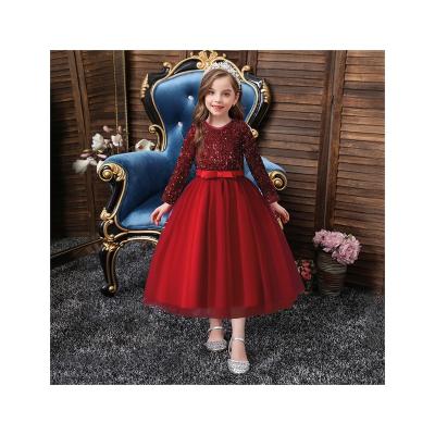 China Factory direct sale girl's viable mesh sequins high quality comfortable princess dress for sale