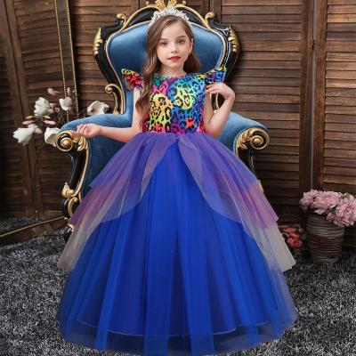 China 2022 Washable Hot Sale Party Birthday Girls Welcome Princess Children Pageant Dress Kids Baby Flower Cosplay Dress for sale