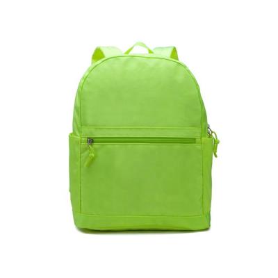 China Male and female student shoulder bag solid color backpack simple large college style backpack travel bag for sale