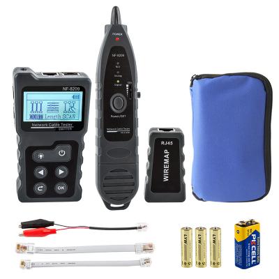 China Advanced Wiremap Cable Tester with Multifunctional PoE Wire Tracker Network Cable Tester for Toner Tool Kit with Bag Probe Acoustic Signal for sale