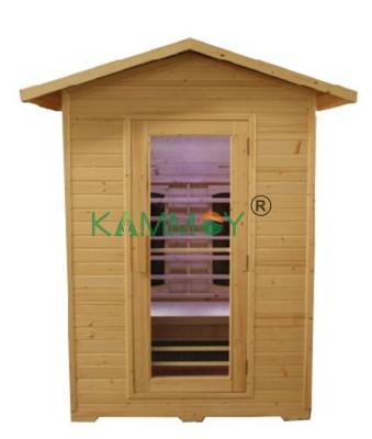 China Canadian Hemlock Cedar Sauna Room Custom Household Outdoor Portable Traditional Dry Steam 2Person Room Computer Control Panel Barrel Chamber Sauna Sauna for sale