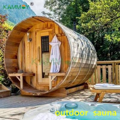 China Kammoy Outdoor Portable Personal Canadian Hemlock Computer Control Panel Sauna Computer Control Panel Sauna Custom Infrared Sauna House Dry Steam for sale