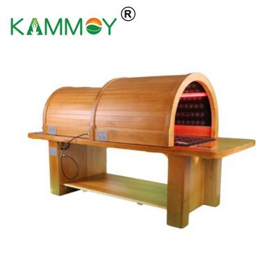 China Computer Control Panel Fumigation Box Moxibustion Chamber Fumigation Equipment Solid Wood Steam Medicated Simple Far Infrared Fumigation Sauna Room for sale