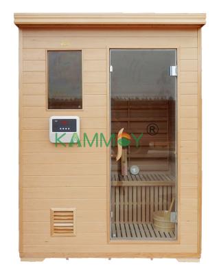 China Sauna Custom Wooden Canada Red Cedar Wood Computer Windows Custom Style Outdoor Hemlock Computer Control Panel Factory Tailor Steam Sauna Dry Room for sale