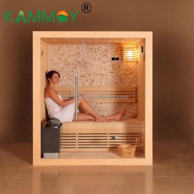 China Cedar Computer Sandglass Barrel Far Infrared Red Infrared Steam Sauna Room Mobile Wood Hemlock Outdoor Saturated Steam Sauna Storeroom Stove Computer Control Panel for sale